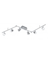 Lampada da Soffitto Bracci 6 Spot Orientabili Narcos Nichel Trio Lighting