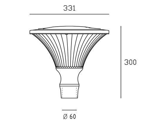 Lampada da esterno in alluminio pressofuso con diffusore trasparente salvia