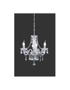 Lampadario con Bracci Classico Lüster 3 Luci Cromo Pendenti Trasparenti Trio Lighting