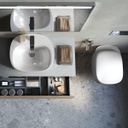 Lavabo sospeso Illusion ovale - Monoforo 60 cm