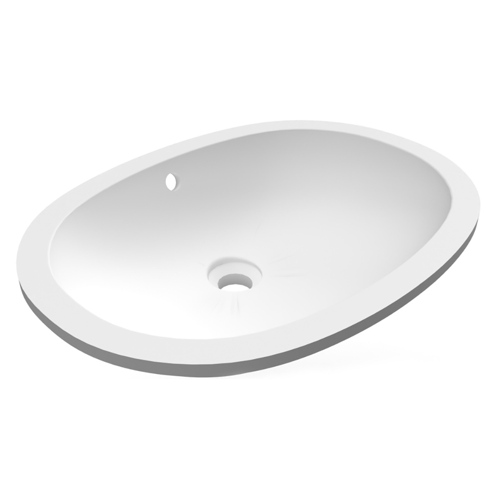 Lavabo sottopiano ovale variant 55x41 cm bianco
