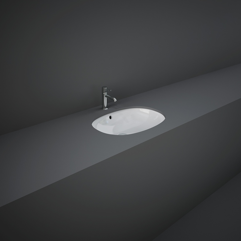 Lavabo sottopiano ovale variant 55x41 cm bianco