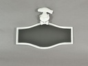 Lavagna metallo cuoco rettangolare svasato cm54,5x41x2