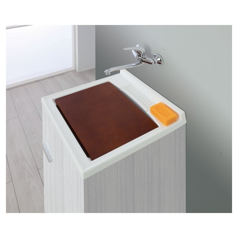 Lavatoio un anta Grigio 50x50x h83 cm