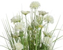 Mazzetto di fiori Artificiali in poliestere bianco e verde
