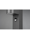 Palo Alto Giardino 1xGU10 Roya Antracite IP44 Sensore Movimento Trio Lighting