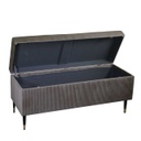 Panca contenitore velluto beige cm 115x40h45
