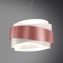 Lampadario a sospensione BEA una luce Rosa diametro 60x h38 cm