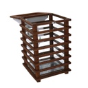 Lanterna legno marrone rettangolare cm 23