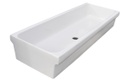 Lavabo a canale in ceramica 90x45x20 cm