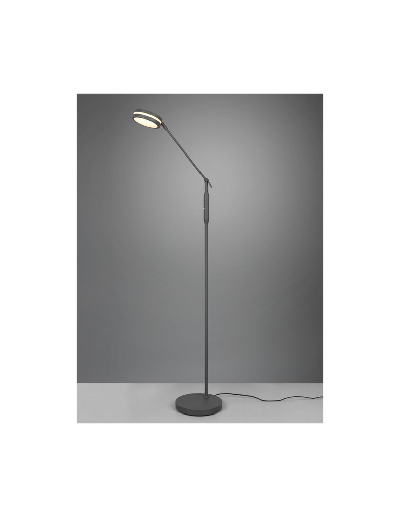 Piantana Lineare Touch Led Disco Orientabile Franklin Antracite Trio Lighting