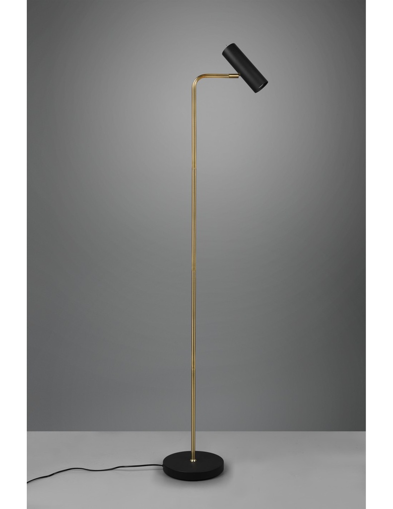 Piantana Marley Ottone E Spot Nero H151 Trio Lighting