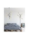 Piantana Minimal 6 Luci Orienabili Cross Nero e Oro Trio Lighting