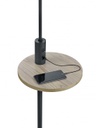 Piantana Moderna Claas Nero con Mensola e Porta USB Trio Lighting
