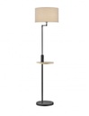 Piantana Moderna Claas Nero con Mensola e Porta USB Trio Lighting