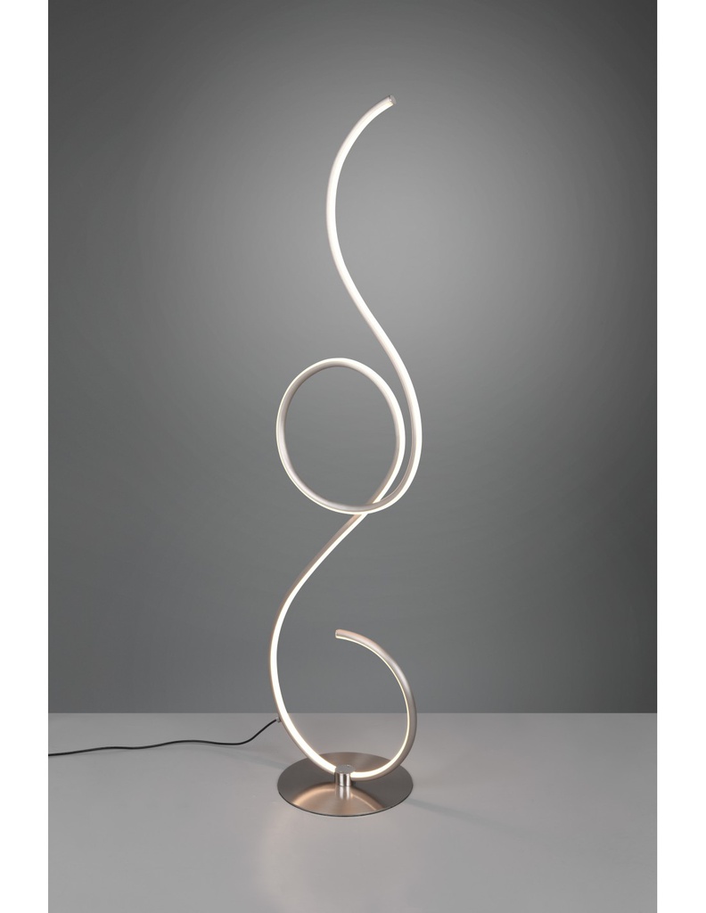 Piantana Moderna Led Dimmer Per Soggiorno Jive Nichel Trio Lighting
