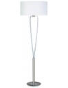 Piantana Moderna Paris II Nichel con Paralume Bianco Trio Lighting