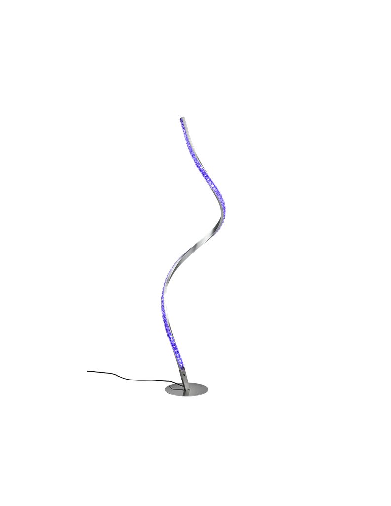 Piantana Moderna Rubin Led Dimmerabile RGB Effetto Cristallo H116 cm Trio Lighting