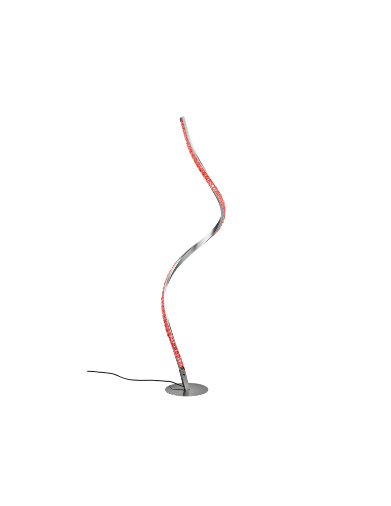 Piantana Moderna Rubin Led Dimmerabile RGB Effetto Cristallo H116 cm Trio Lighting