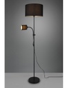 Piantana Owen 1xE27+Spot Nero E Paralume Tessuto L36 cm Trio Lighting