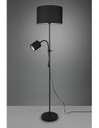 Piantana Owen 1xE27+Spot Nero E Paralume Tessuto L36 cm Trio Lighting