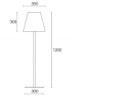 Piantana Piccola E27  linea lounge  alluminio