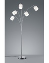 Piantana Tommy Nichel 5xE14 Tessuto Bianco H200 cm Trio Lighting