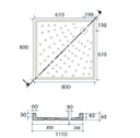 Piatto Doccia H6 Quadro In Ceramica Dianhydro