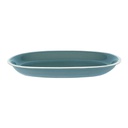 Piatto otello blu crema ovale cm36x25,5h4,5