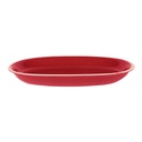 Piatto otello rosso crema ovale cm36x25,5h4,5