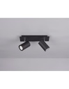 Plafoniera 2 Faretti Spot Orientabili Marley Nero Trio Lighting