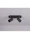 Plafoniera 2 Faretti Spot Orientabili Marley Nero Trio Lighting