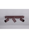 Plafoniera 3 Spot GU10 Orientabili Marley Ruggine Trio Lighting