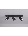 Plafoniera 3 Spot Orientabili Marley Nero Trio Lighting