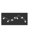 Plafoniera 6 Faretti Spot Led G9 Carico Nichel Trio Lighting