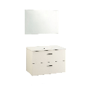 Mobile bagno sospeso Lario bianco 80x46 cm EFFEZ