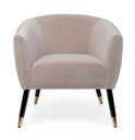 Poltrona rivestita stile atmosphere beige