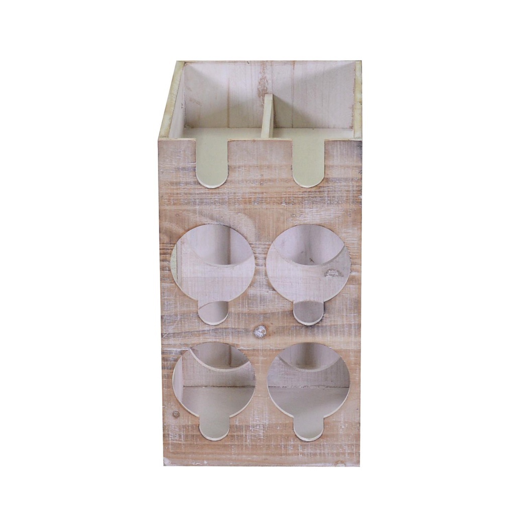 Portabottiglie legno 6 posti cm 30x20h34