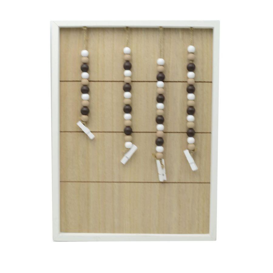 Portamemo lignum legno rettangolare cm 27x2