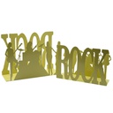 Portariviste metallo rock 1-2 crema cm35x12h24