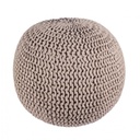 Pouf intrecciato tortora bizzotto cm 80