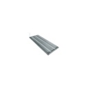 Ripiano metallico doppio rinforzo Prometal, acciaio verniciato grigio, 100x50 cm