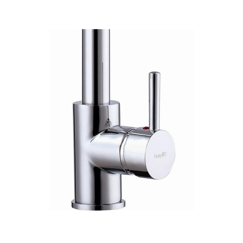 Rubinetto miscelatore per cucina con doccetta finitura cromo h.66x32 cm