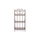 Scaffale 3 Piani Melanie Marrone cm 124 h