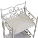 Scaffale metallo new jessica stretto 5 piani bianco brush cm 28x23h132