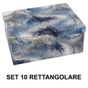 Scatola cartone 1-10 azzurro rettangolare cm37,5x29h16