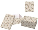 Scatola cartone 1-10 cerchi beige rettangolare cm37,5x29h16