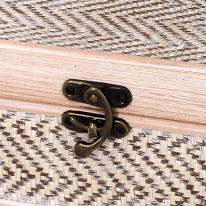 Scatola legno 1-2 sbiancato rettangolare cm30x20h14