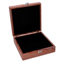 Scatola legno 1-2 verde bordo marrone cm20x20h6,8