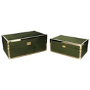 Scatola legno 1-2 verde rettangolare cm48x30h20